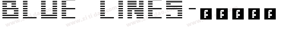 BLUE LINES字体转换